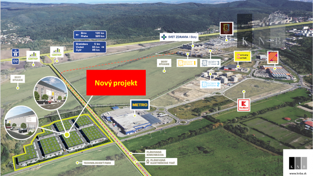 Prenájom rožného obchodného priestoru 450m² v časti Bratislava Bory