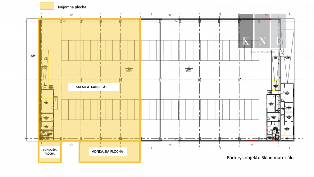 Prenájom skladového priestoru 1070 m² v meste Bratislava