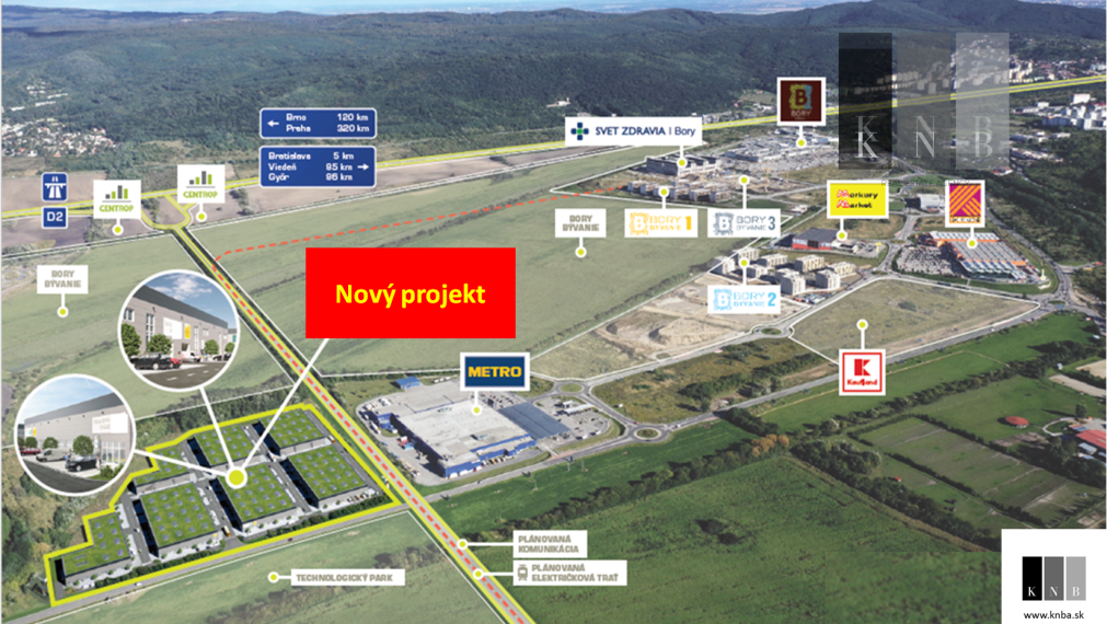 Prenájom výrobno-skladového priestoru 900 m² v časti Bratislava Bory