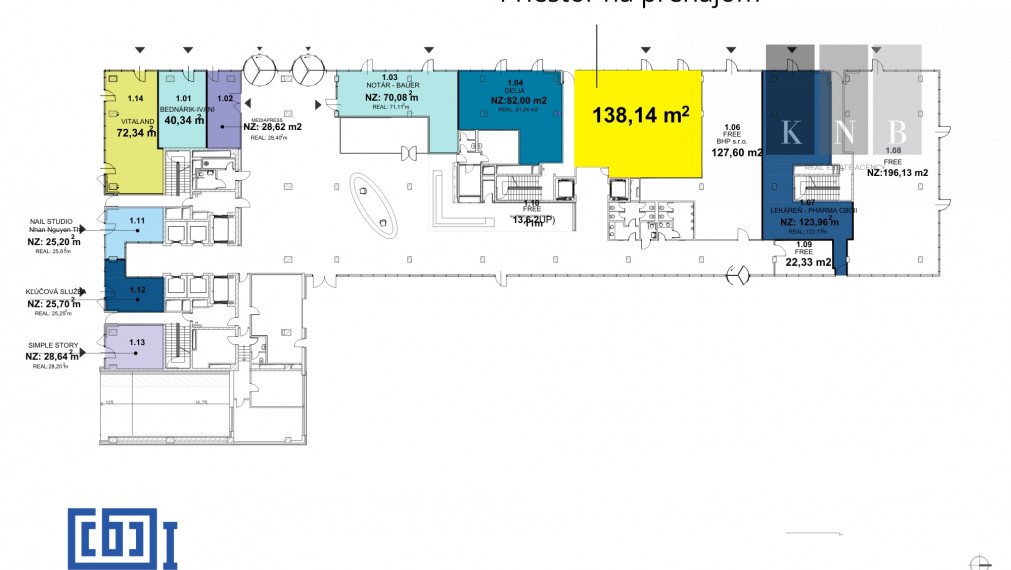 Prenájom prízemného obchodného priestoru 138 m² vo výbornej lokalite mesta Bratislava