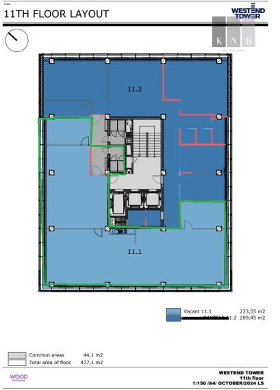Prenájom kancelárskych priestorov rôznych veľkostí a typov v meste Bratislava v lokalite Patrónka