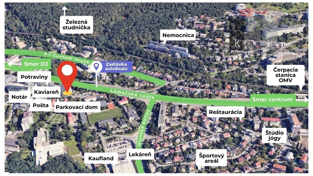 Prenájom kancelárskych priestorov rôznych veľkostí a typov v meste Bratislava v lokalite Patrónka