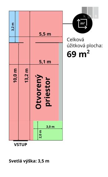 Prenájom prízemného obchodného priestoru 69 m² vo frekventovanej lokalite mesta Bratislava