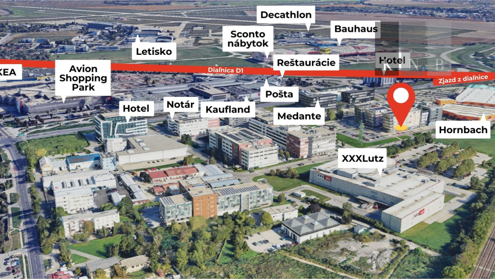 Ground-floor retail unit 82 m² for rent in a high-traffic location in Bratislava