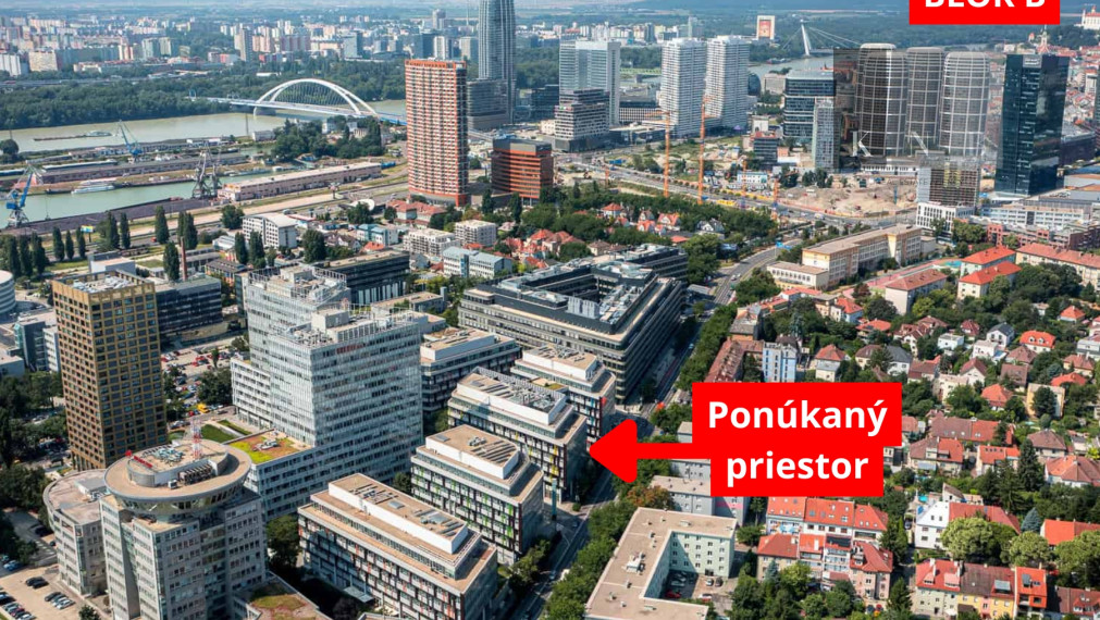Prenájom samostatného kancelárskeho traktu 104 m² v skvelej lokalite v centre mesta Bratislava