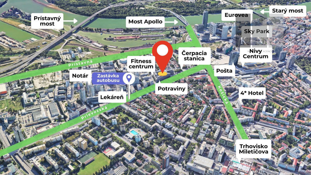 Prenájom obchodného priestoru 217 m² v skvelej lokalite v centre mesta Bratislava