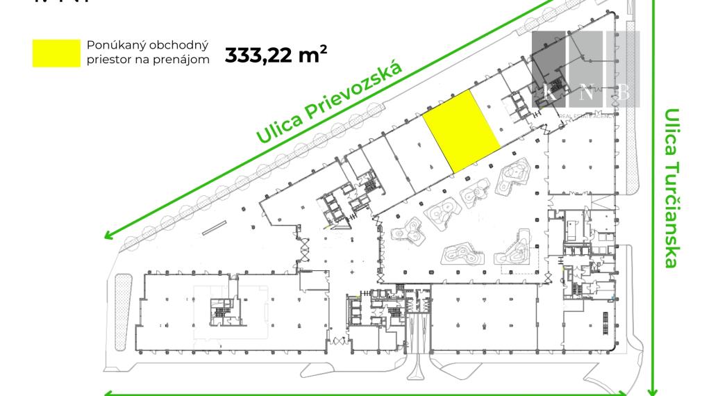 Prenájom obchodného priestoru 333 m² v skvelej lokalite v centre mesta Bratislava