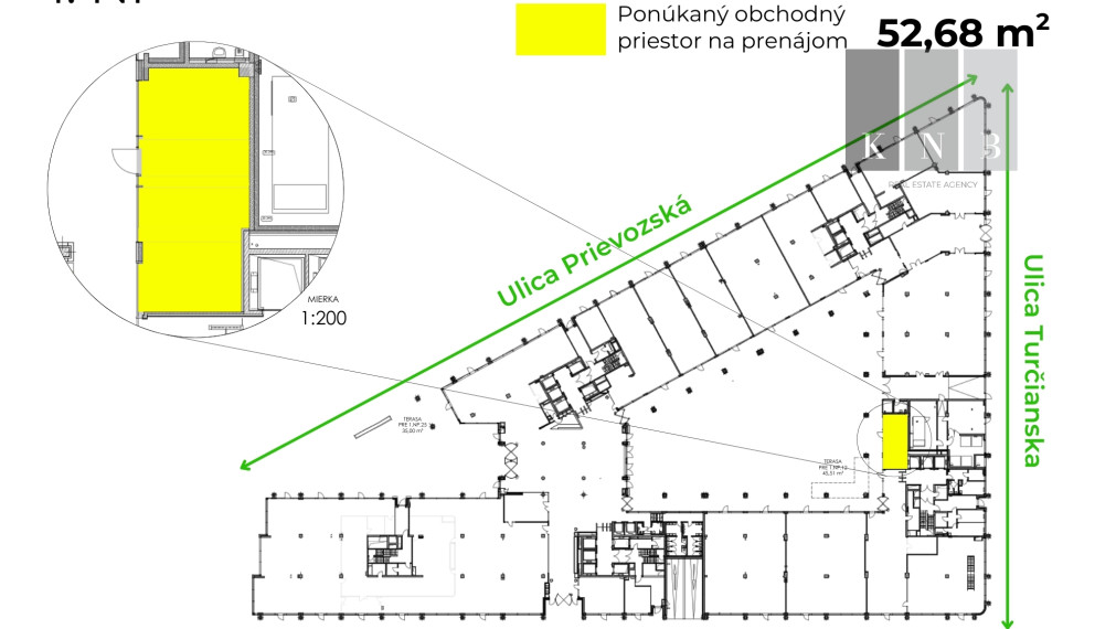 Prenájom obchodného priestoru 52 m² v skvelej lokalite v centre mesta Bratislava