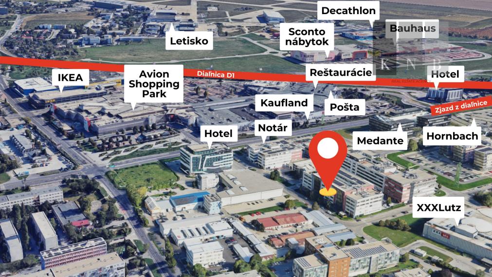 Prenájom 2 samostatných kancelárií 44,20 m² v Galvaniho biznis centre v meste Bratislava