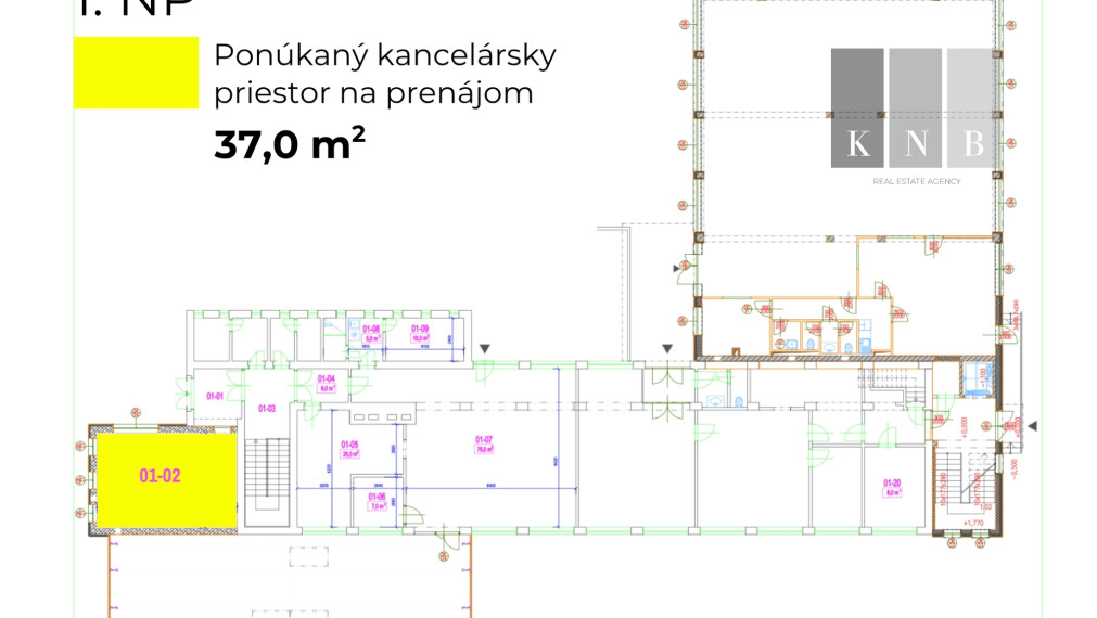 Prenájom samostatných kancelárií pri OC AVION v meste Bratislava