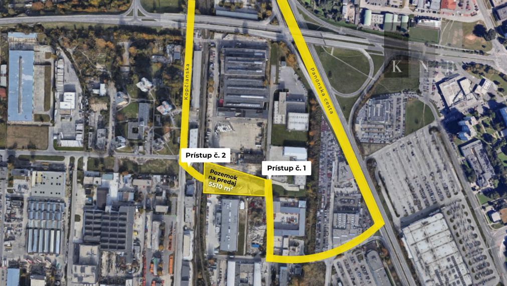 Stavebný pozemok 5510 m² na predaj pri ulici Panónska v meste Bratislava
