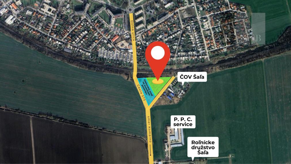 Predaj stavebného pozemku 11 603 m² v meste Šaľa