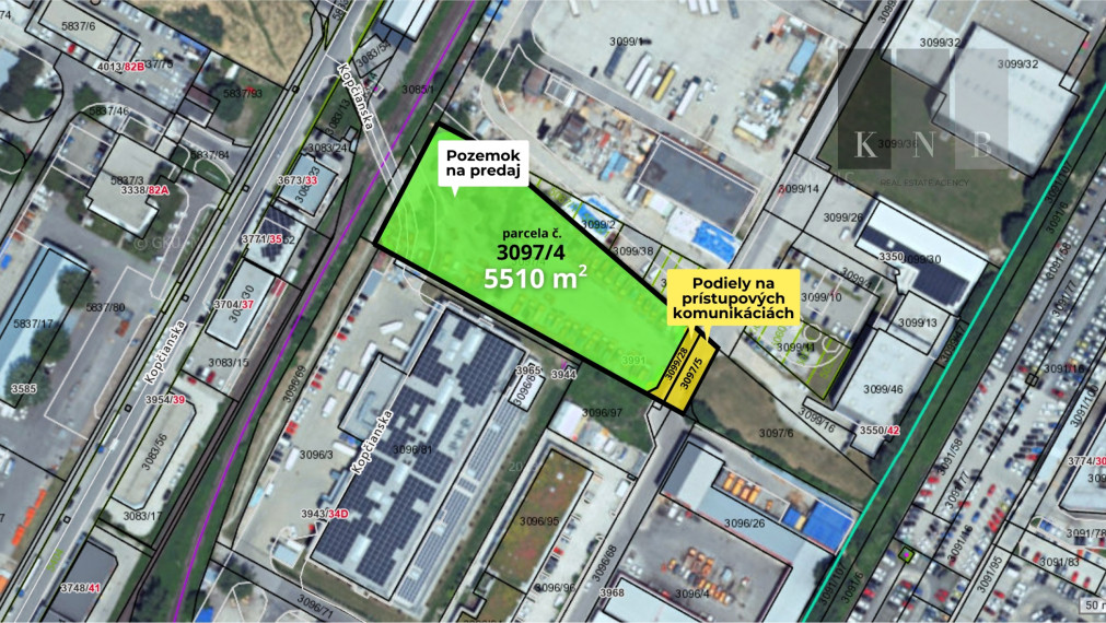 Stavebný pozemok 5510 m² na predaj pri ulici Panónska cesta v meste Bratislava