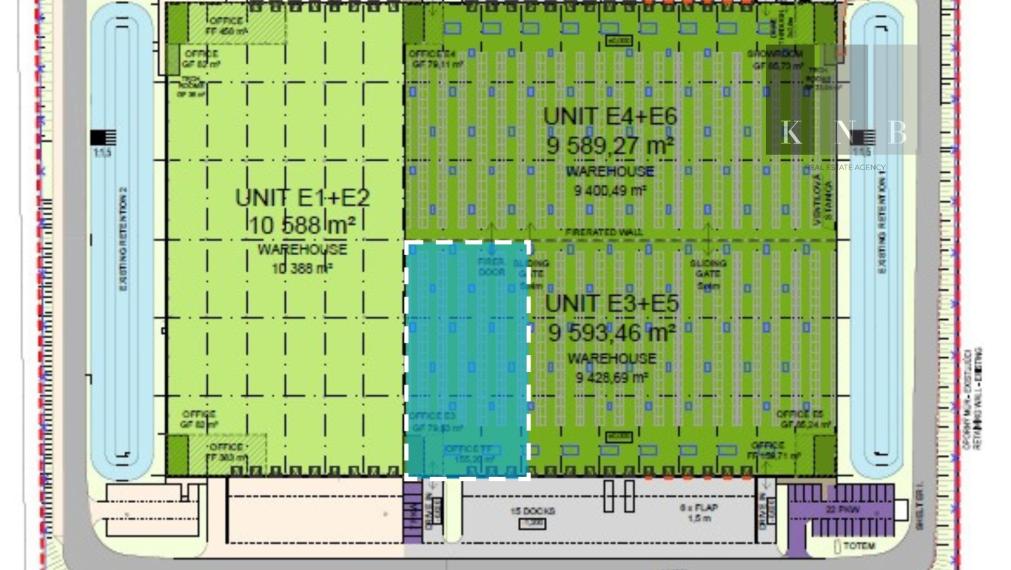 Prenájom skladových priestorov od 2500 m² vrátane kancelárií v meste Senec
