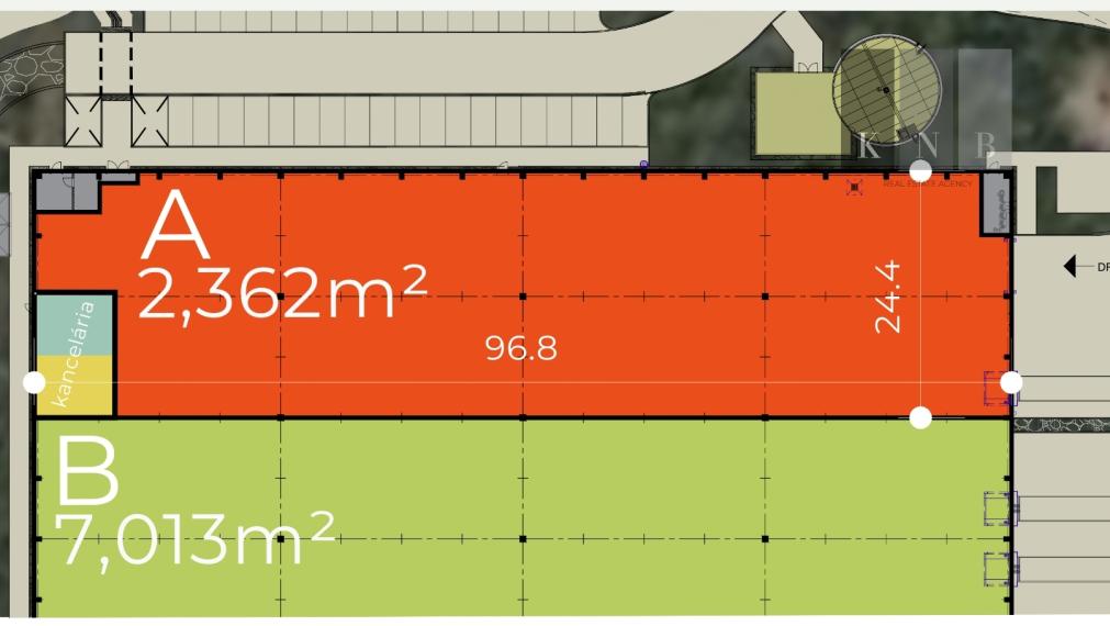 Prenájom skladových priestorov od 2300 m² vrátane kancelárií v meste Bratislava - Devínska Nová Ves