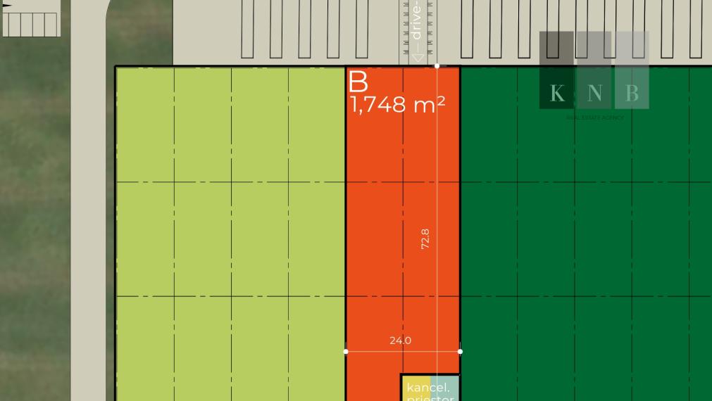 Prenájom skladových priestorov od 1650 m² vrátane kancelárií v blízkosti mesta Trnava