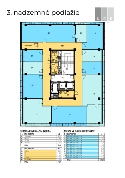 Office spaces of various sizes and types for rent in Bratislava – Patrónka area
