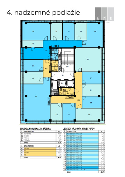 Office spaces of various sizes and types for rent in Bratislava – Patrónka area