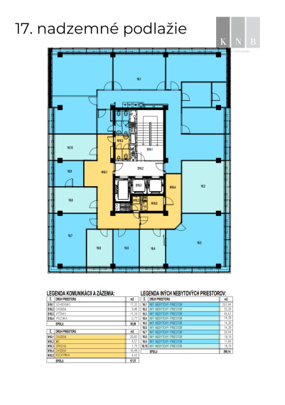 Office spaces of various sizes and types for rent in Bratislava – Patrónka area