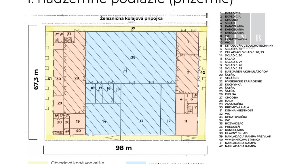 Predaj logistického areálu colného skladu 23 400 m² s koľajovou prípojkou v blízkosti prekladiska Čierna nad Tisou