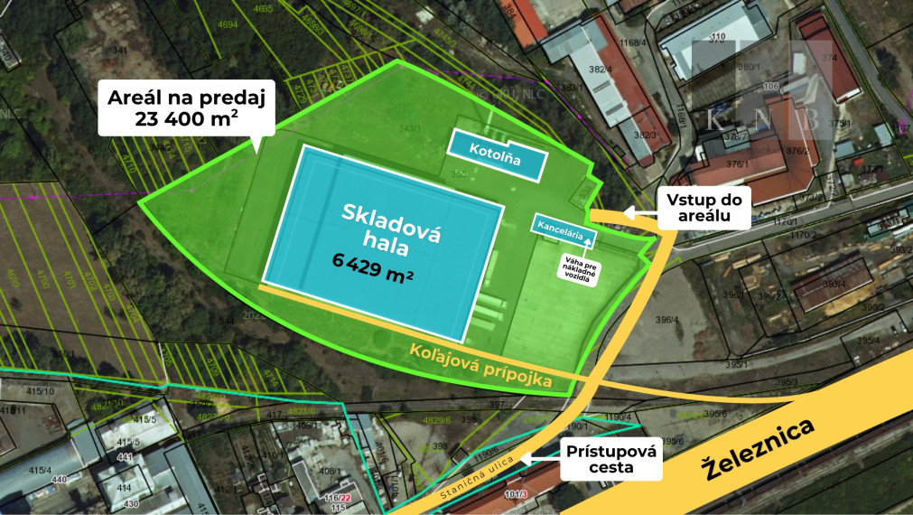 Predaj logistického areálu colného skladu 23 400 m² s koľajovou prípojkou v blízkosti prekladiska Čierna nad Tisou