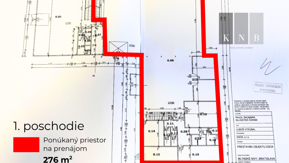 Two-storey retail and warehouse space 672 m² for rent on Bajkalská Street in Bratislava