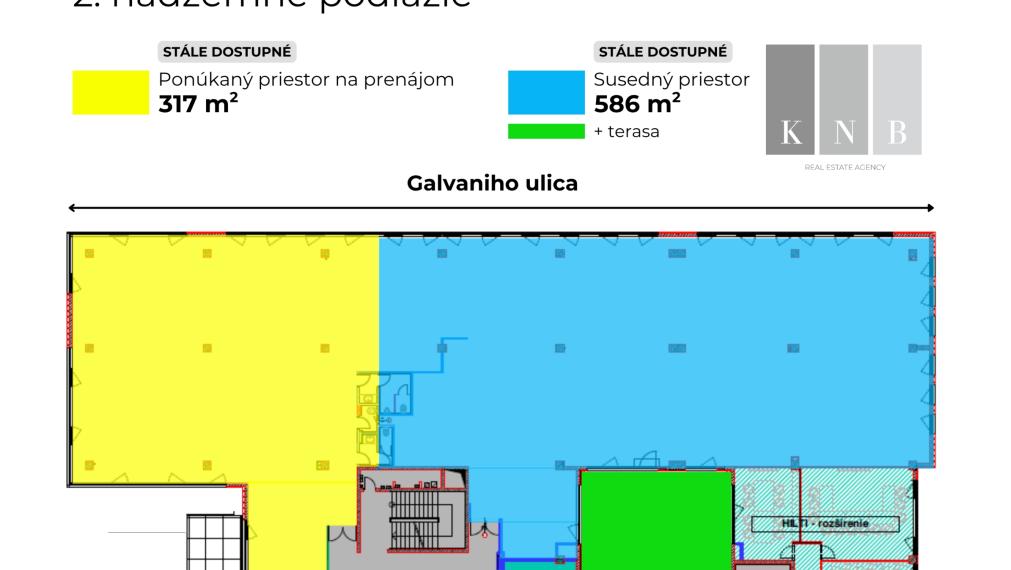 Prenájom samostatného kancelárskeho priestoru 317 m² v GBC I v meste Bratislava