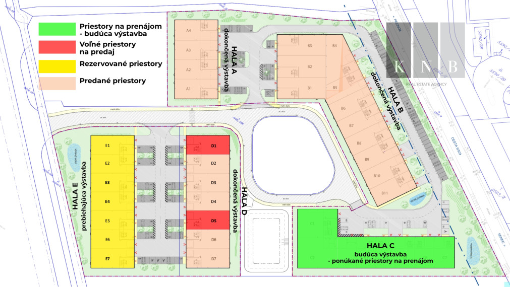 Hala na mieru a podľa požiadaviek nájomcu – obchod / sklad / kancelária od 650 m² v meste Senec