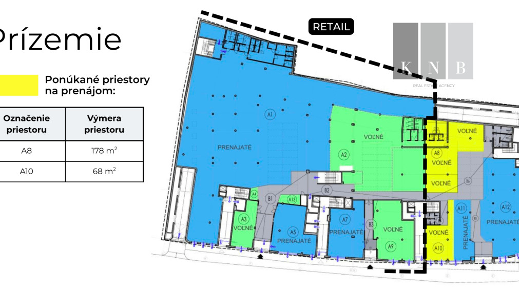 Ground floor premises for healthcare purposes for rent in the historic city centre of Trnava