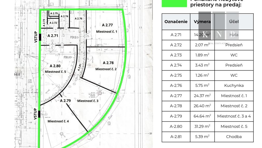 5-room non-residential space 180 m² for sale on Trnavská cesta Street in Bratislava