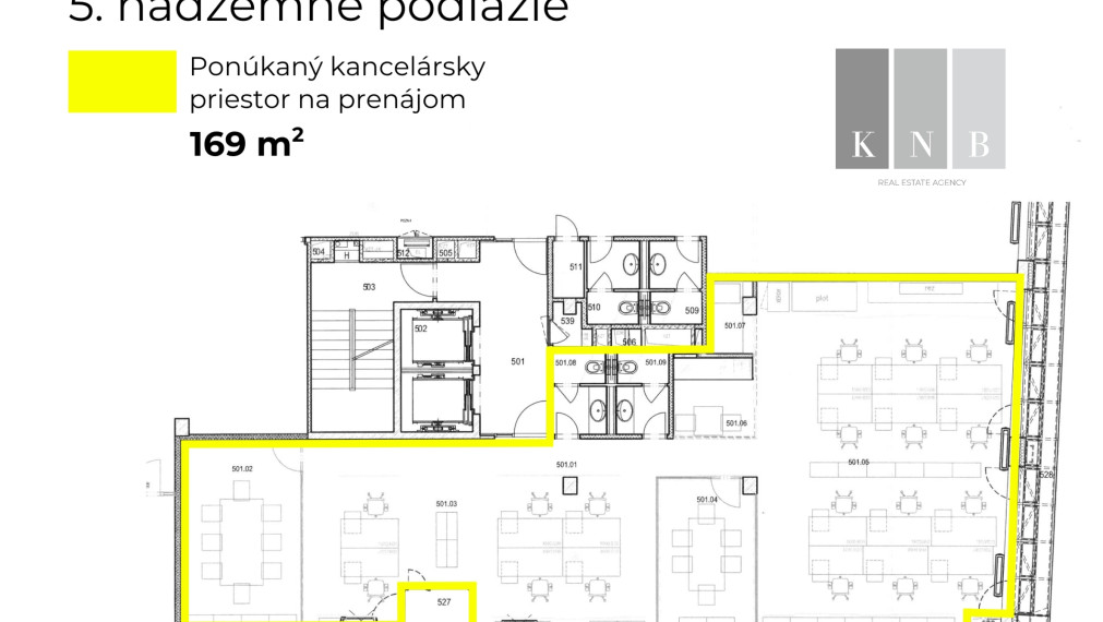 Self-contained office units from 170 m² for rent directly in the historic city center of Bratislava