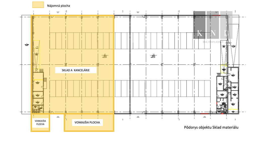 Prenájom skladového priestoru 1070 m² v meste Bratislava