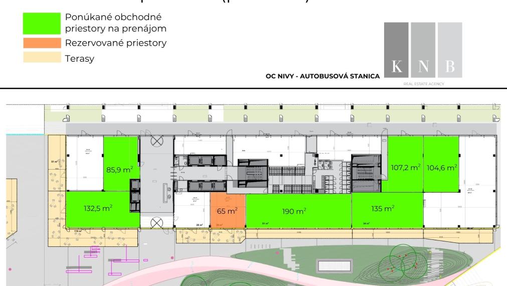 Prenájom obchodných priestorov od 65 m² priamo v modernom centre mesta Bratislava