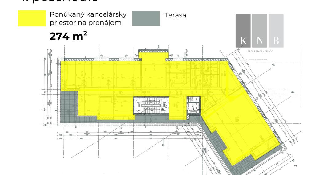 Prenájom samostatného kancelárskeho traktu 274 m² v skvelej lokalite pri Rožňavskej ulici – Bratislava, Nové Mesto