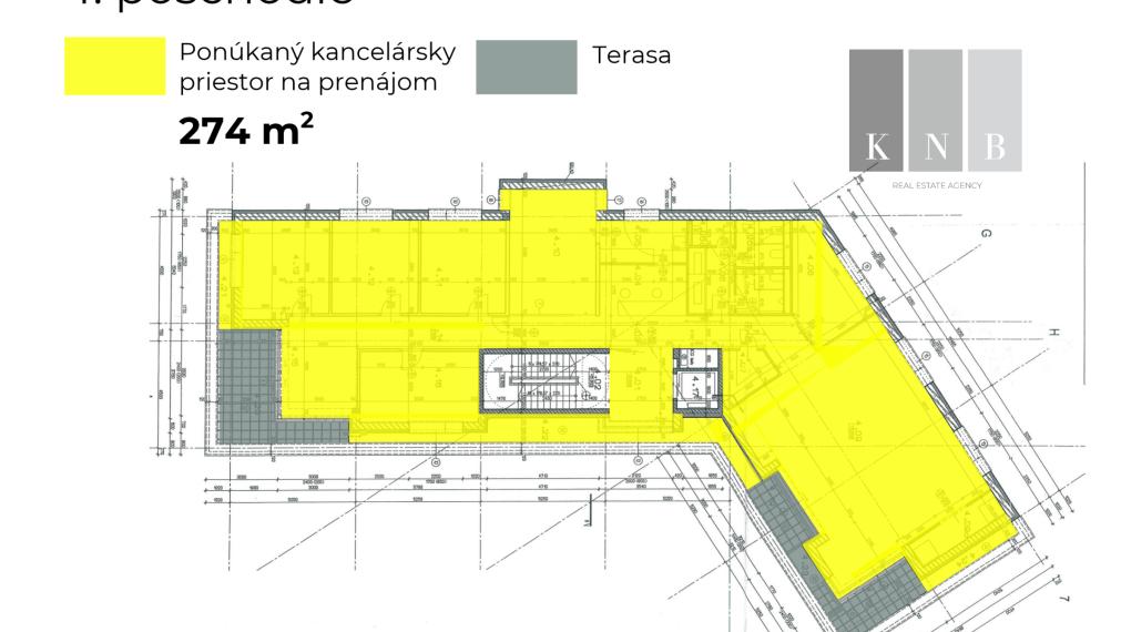 Prenájom samostatného kancelárskeho traktu 274 m² v skvelej lokalite pri Rožňavskej ulici – Bratislava, Nové Mesto