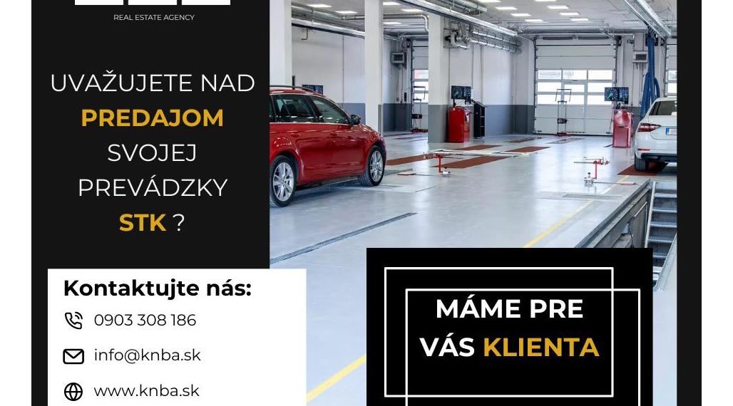 Máme klienta, ktorý chce kúpiť stanicu STK v rámci SR