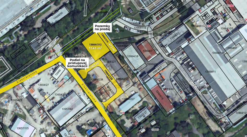 Stavebný pozemok 1613 m² na predaj na ulici Elektrárenská v meste Bratislava