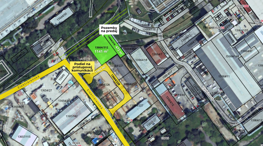 Stavebný pozemok 1613 m² na predaj na ulici Elektrárenská v meste Bratislava