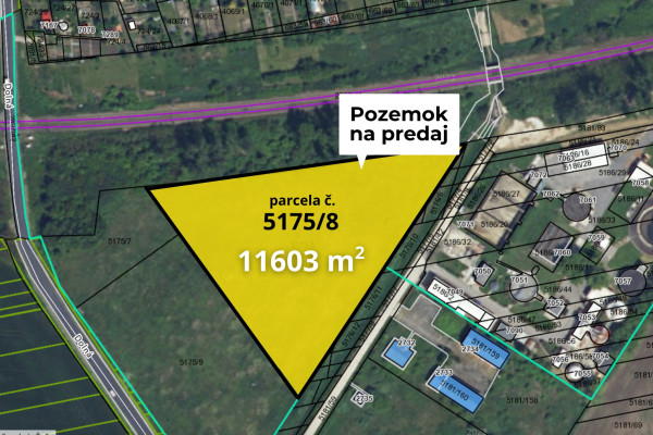 Predaj stavebného pozemku 11 603 m² v meste Šaľa
