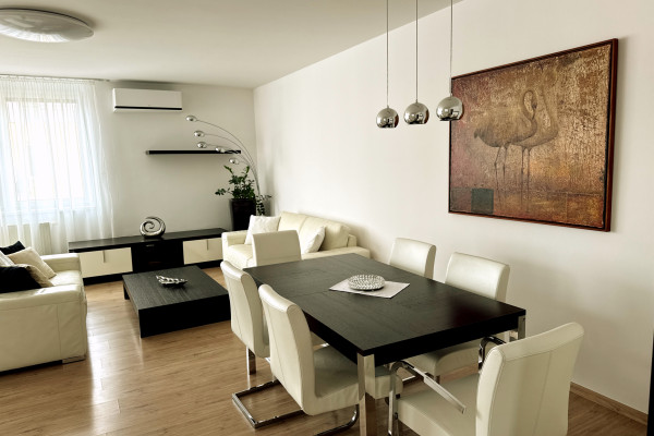 Rental of an above-standard 3-room apartment 88 m² with 2 parking spaces on Galvaniho Street in Bratislava